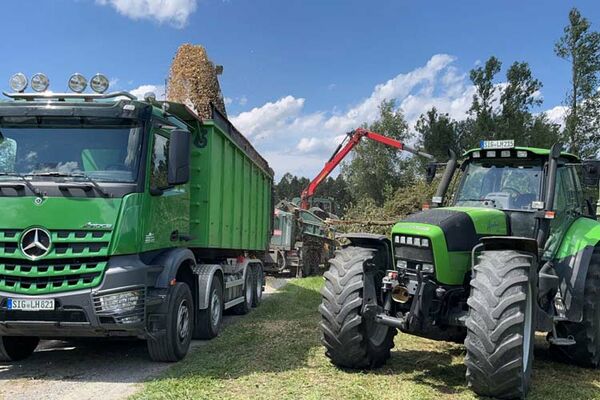 Hackschnitzelproduktion für unsere Heizwerke