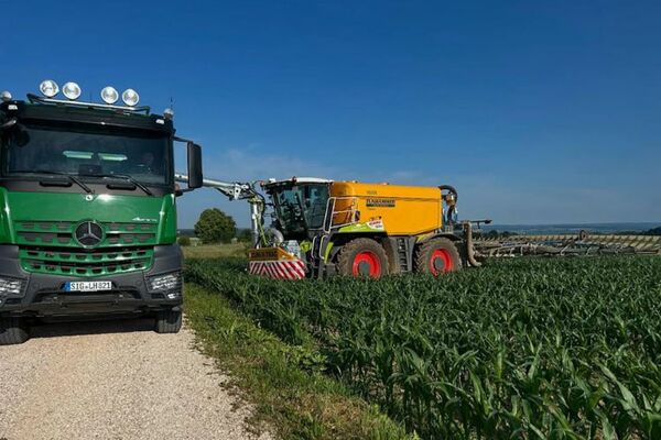 Gärrestausbringung als Unterfußdüngung in Mais