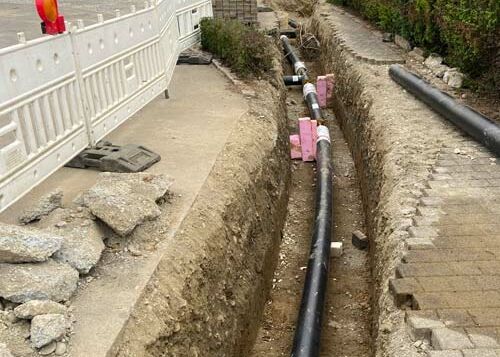 Wärmeleitung in Stahldoppelrohrsystem