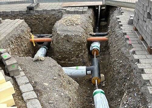 Anschluss Rohrleitungssystem